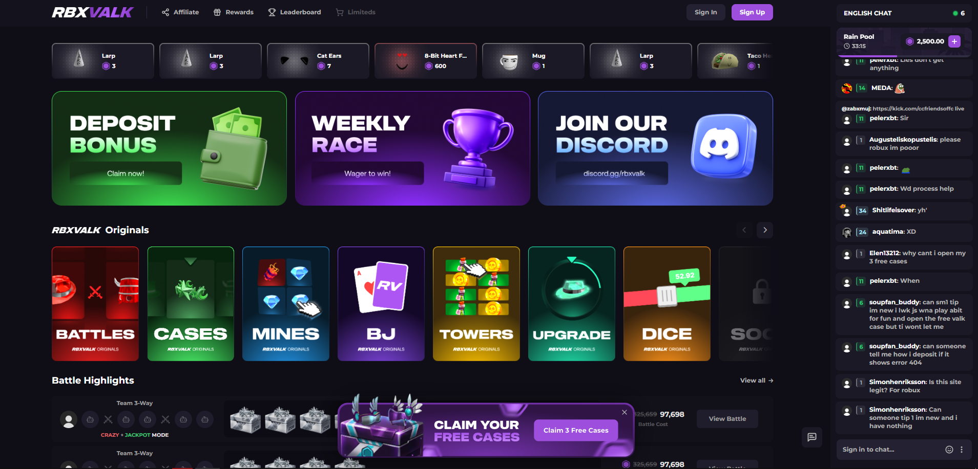 RBXVALK.com project preview